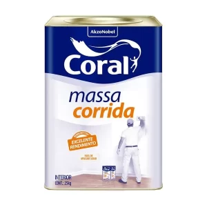 Massa Corrida Branco 25kg Coral