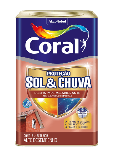 Resina Impermeavél Incolor Sol E Chuva 18l Litros