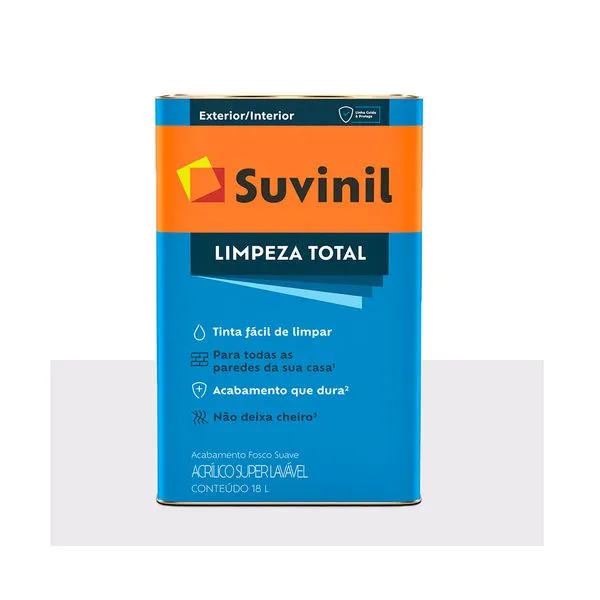 Tinta acrílica fosca Limpeza Total branco 18L Suvinil