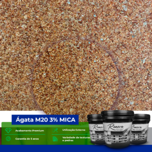 Pedras Naturais - Ágata - M20 3% - Mica