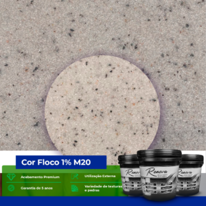 Pedras Naturais - Cor Floco 1% - M20