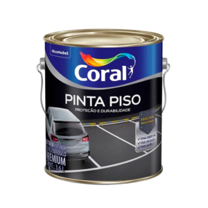 Tinta Acrílica Premium Para Piso Fosco Pinta Piso Azul Interior E Exterior 3,6 Litros Coral